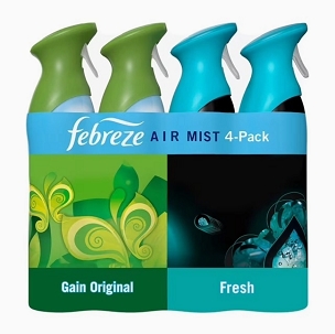 10x Febreze Air Mist Air Freshener Spray, Gain Original 8 oz